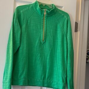 Womens Green Quarter-Zip Lilly Pulitzer Luxletic top